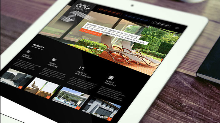 Webdesign du site Internet Stores Concept