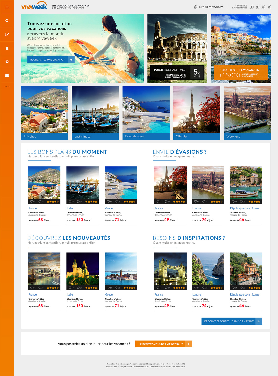 Webdesign du site Internet Vivaweek